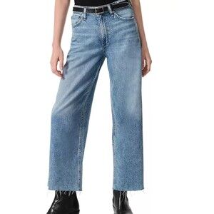 Rag & Bone Soft Andi High Rise Wide Leg Ankle Jeans in Sz 28 Waist measures 30